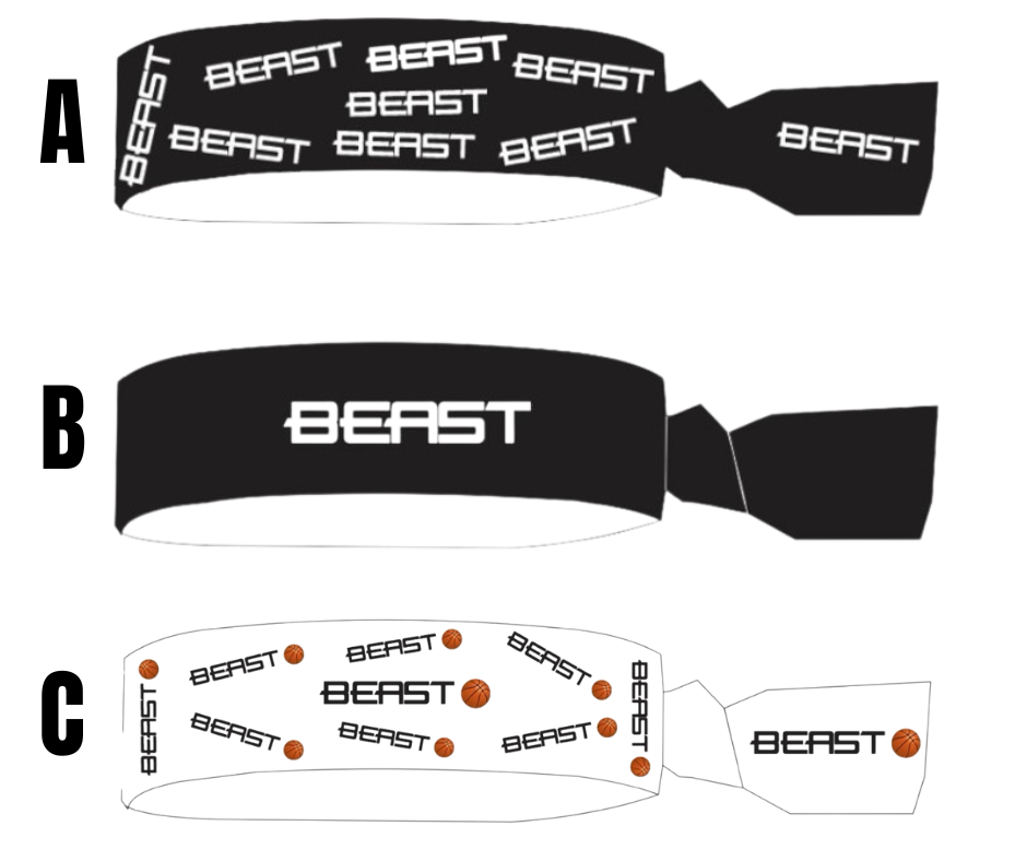 Beast Training Tie Headbands